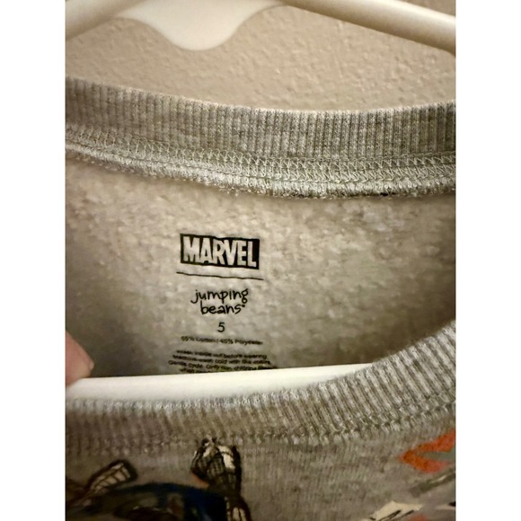 Marvel Spiderman Lightweight Sweatshirt Size 5 LIKE NEW CONDITION - Picture 3 of 3